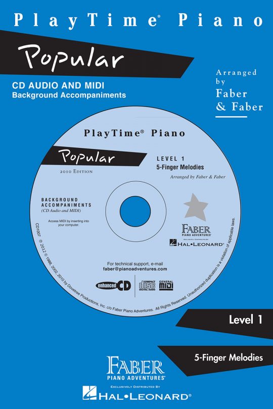PlayTime® Piano Popular CD