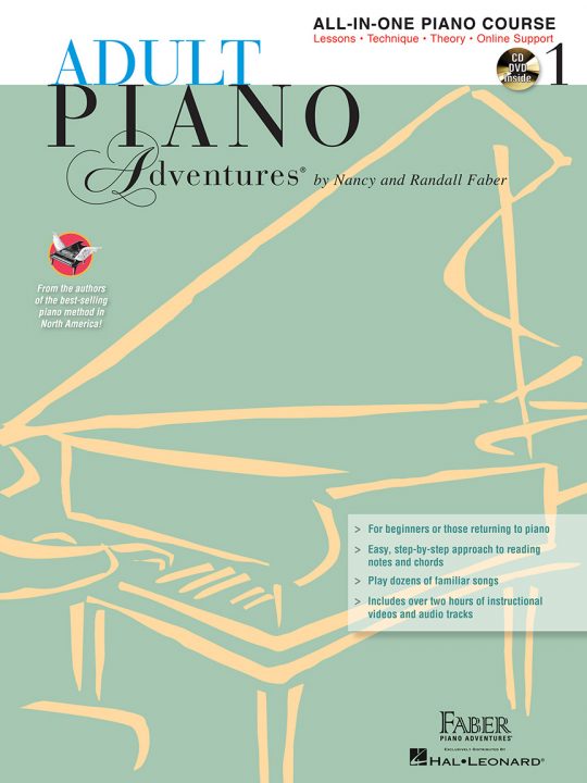 Adult Piano Adventures All-in-One Course Book 1 with CD/DVD Set